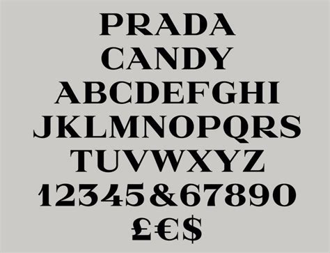 prada candy font|font similar to prada.